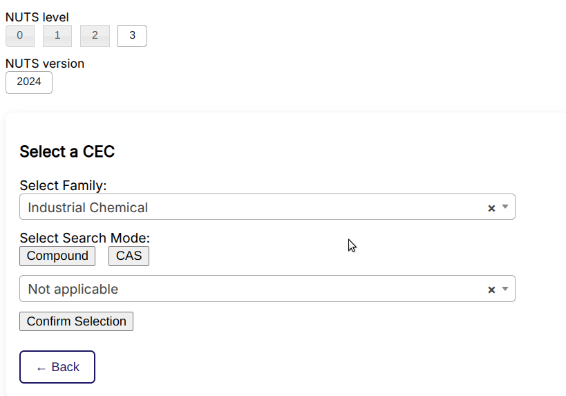 Fig. 019 - CECs selection menu