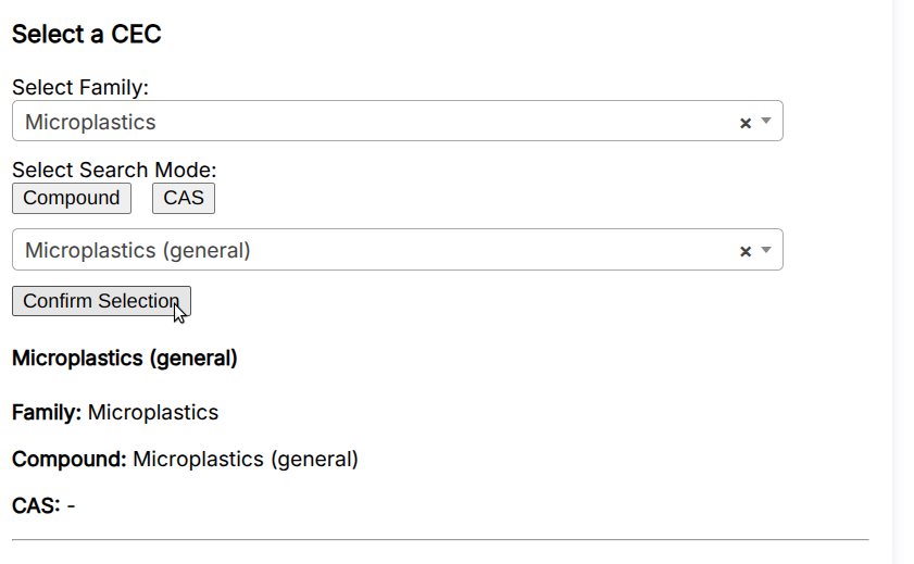 Fig. 21 - Confirm CECs selection