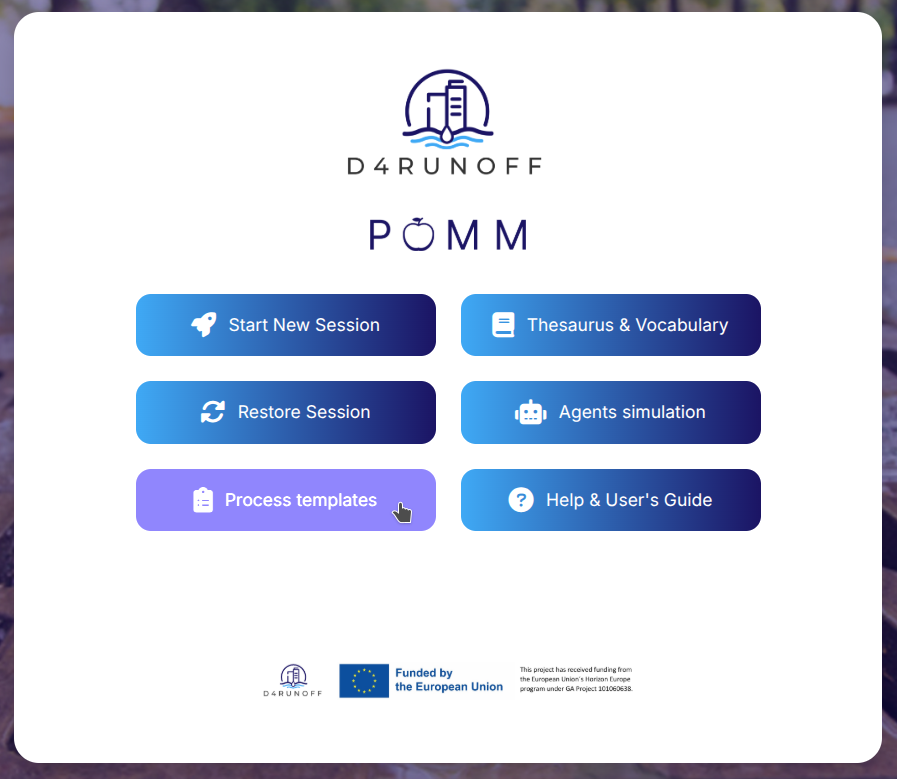 Fig. 026 - Process template selection