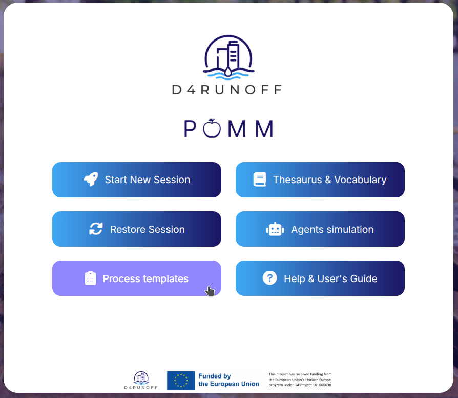 Fig. 26 - Process template selection